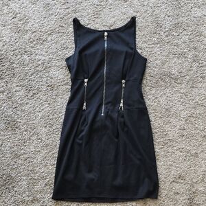 Bailey 44 Black Sheath Mini Dress with Scoop Neck